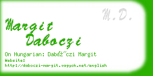 margit daboczi business card